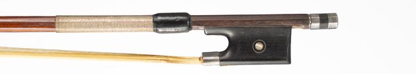 A silver-mounted cello bow, probably Workshop of Jérôme Thibouville-Lamy, France, circa 1900