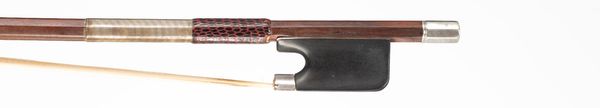 A silver-mounted cello bow by W. E. Hill & Sons, London, circa 1915