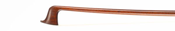 A silver-mounted violin bow, the stick by Claude Auguste Thomassin, France, circa 1910