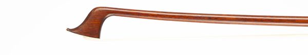 A nickel-mounted violin bow by Cuniot-Hury, Mirecourt, circa 1890
