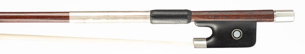 A silver-mounted violin bow, probably by Morizot Freres for Emile Miquel, France, circa 1940