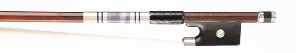 A silver-mounted violin bow, France, circa 1930