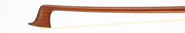 A silver and ebony-mounted violin bow by Arnold Voigt, Germany, circa 1930