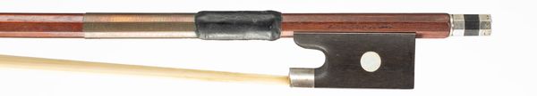 A silver-mounted violin bow, Workshop of Richard Geipel, Markneukirchen, circa 1920