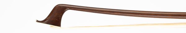 A silver-mounted cello bow, unbranded
