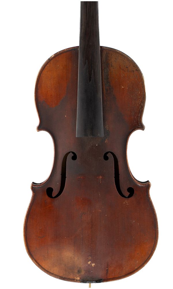 A violin, labelled Antonius Stradiuarius