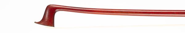 A nickel-mounted violin bow, Mirecourt, circa 1910
