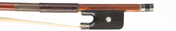 A silver-mounted cello bow, Workshop of F. C. Pfretzschner, Germany, circa 1960
