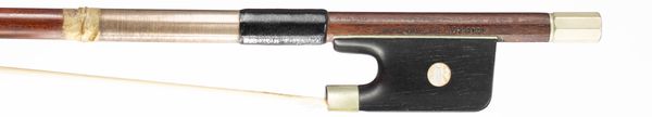 A nickel-mounted cello bow, Germany, circa 1910