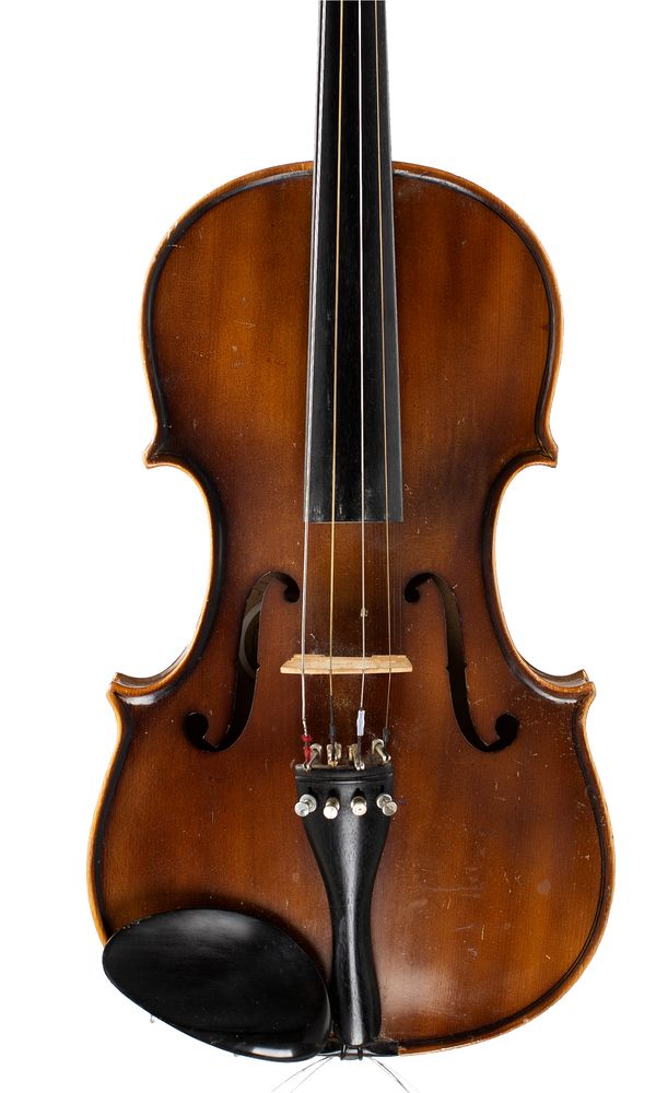 A viola, labelled Golden Strad