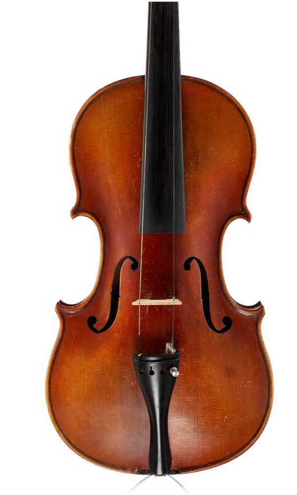A violin, labelled Antonius Stradiuarius