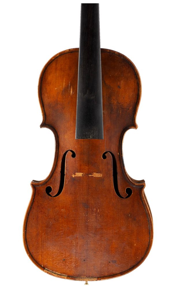 A violin, labelled Justin Gilbert