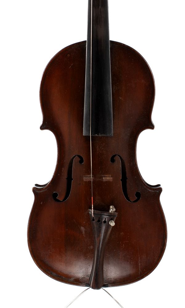 A violin, labelled J. Browne & Son