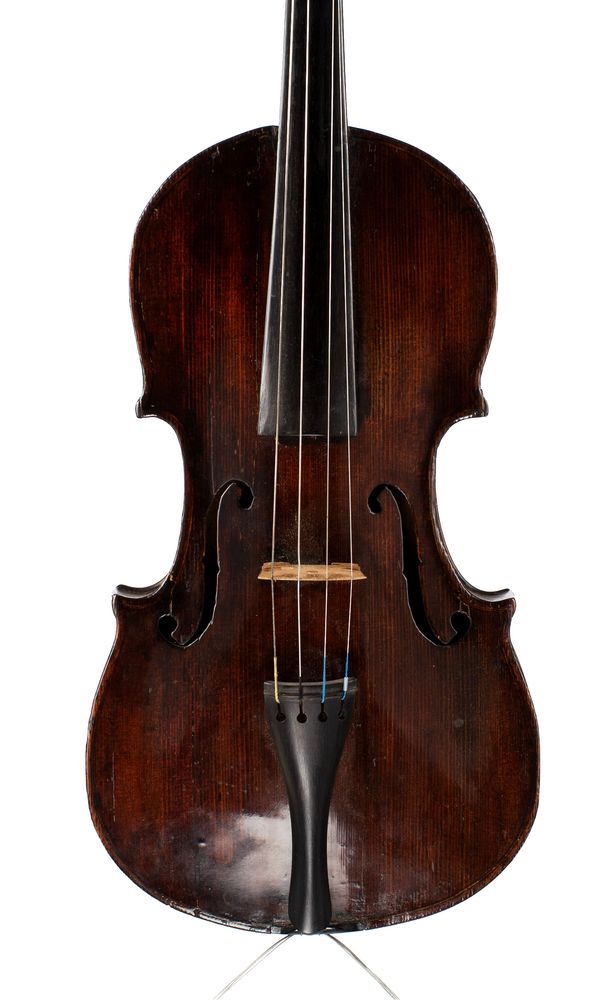 A violin, labelled Nicolaus Gagliano