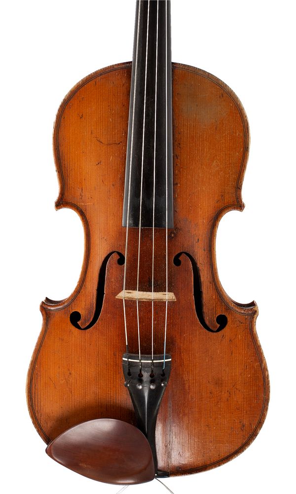 A viola, labelled Pierre Silvestre