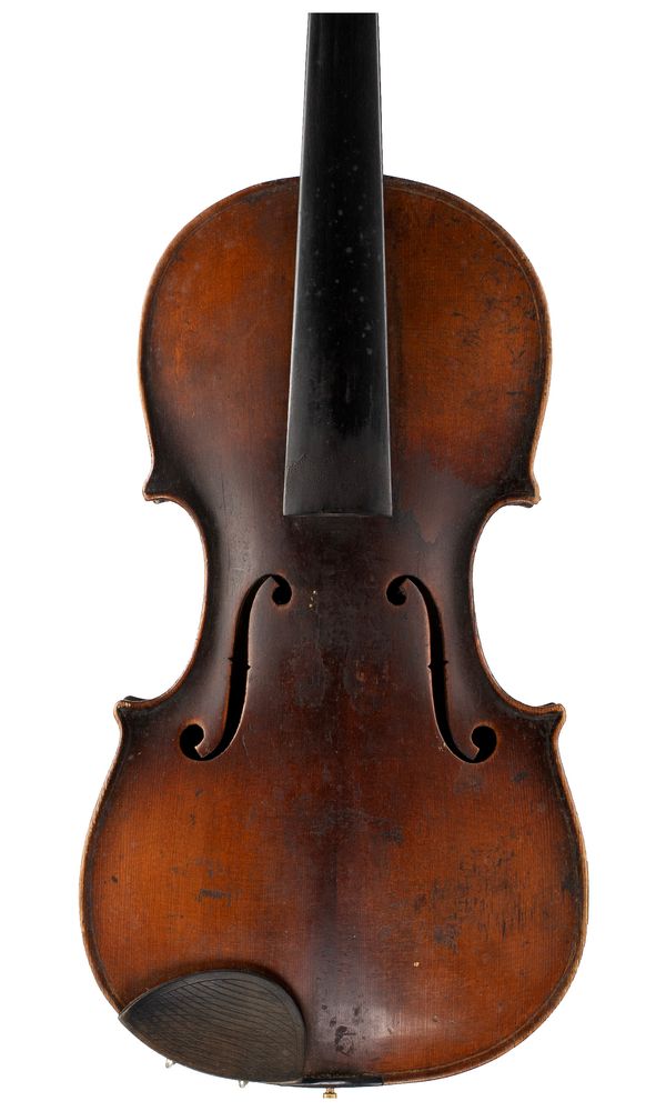 A violin, labelled Gebr Placht