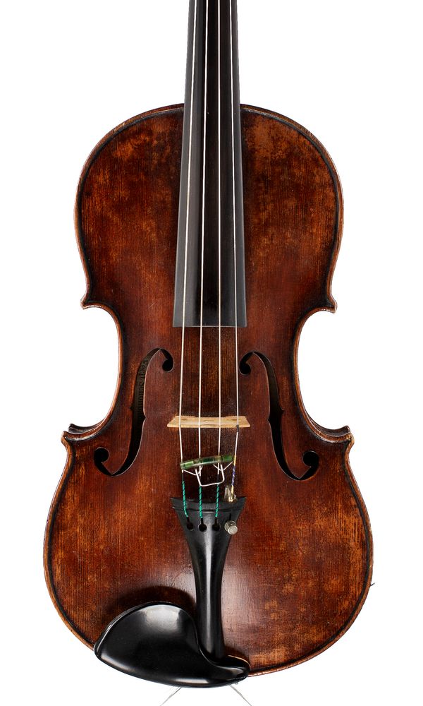 A viola, labelled August Hensel