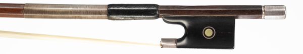 A silver-mounted violin bow by Pierre Hel, Lille, circa 1910