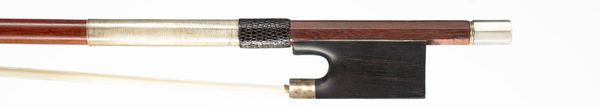 A silver-mounted violin bow by W. E. Hill & Sons