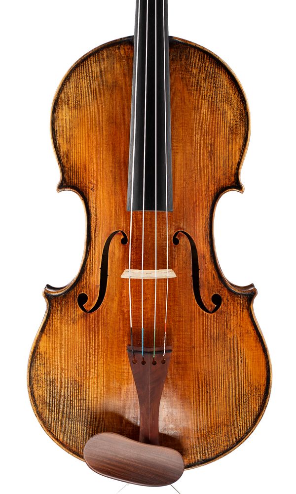 A viola, labelled Ma Zhibin Workshop