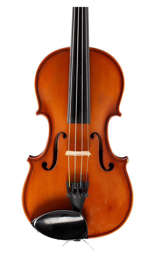 A three-quarter sized violin, labelled Andreas Zeller