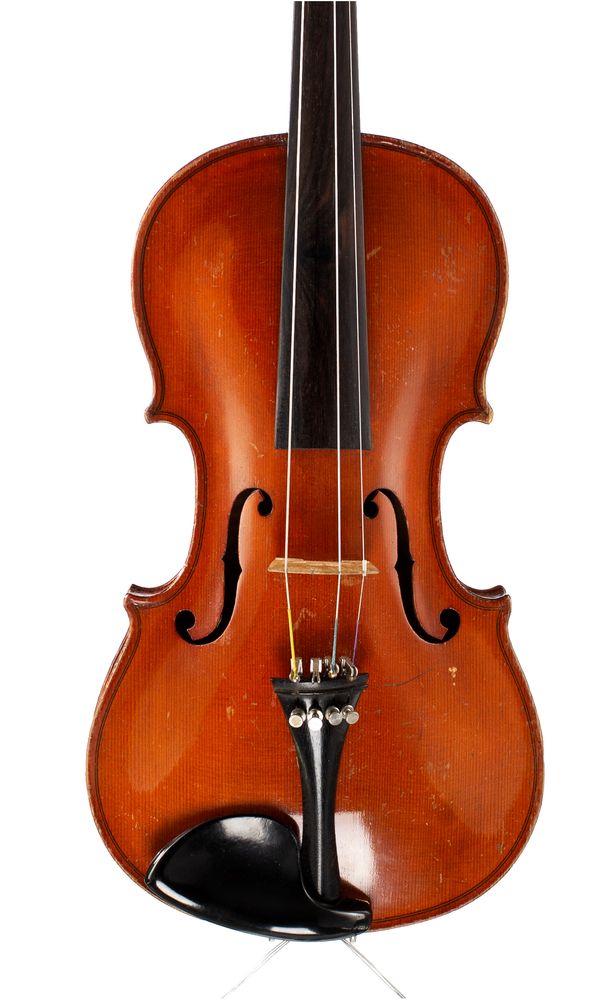 A violin, labelled Jakobus Stainer