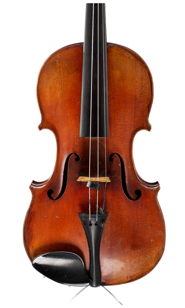 A violin, labelled Antonius Stradivarius