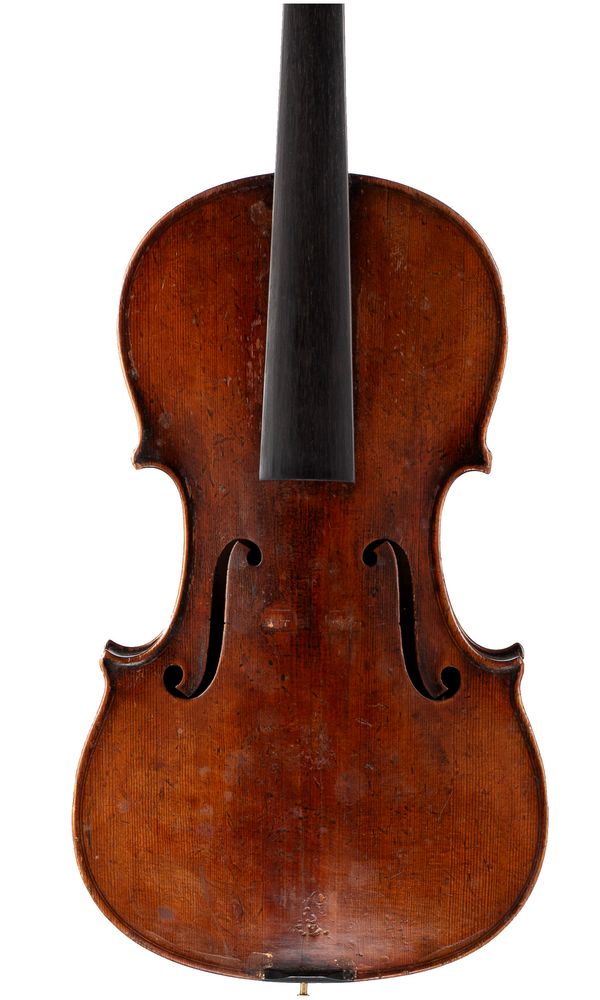 A violin, labelled Antonius Stradiuarius