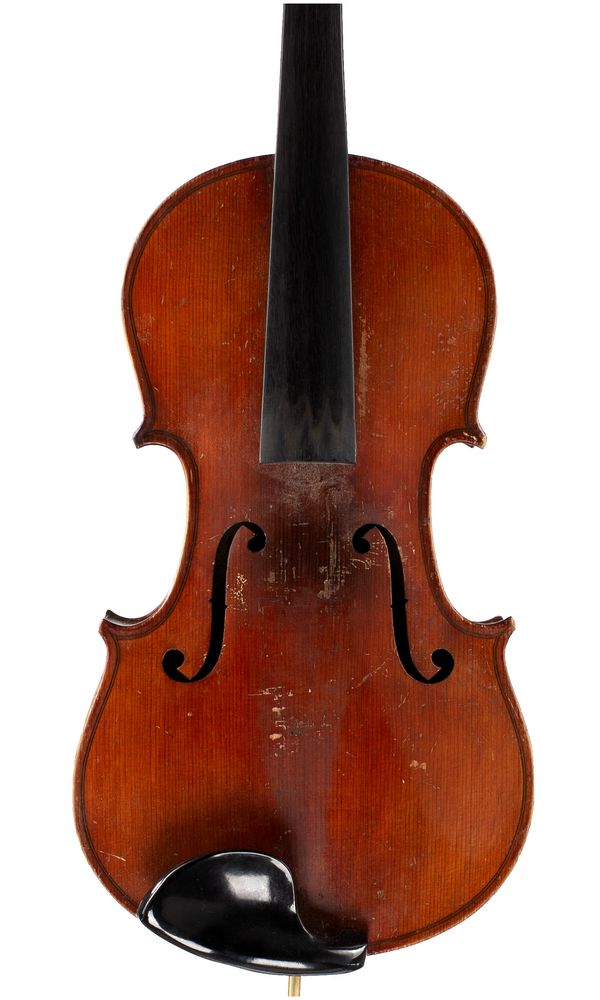 A violin, labelled Antonius Stradivarius