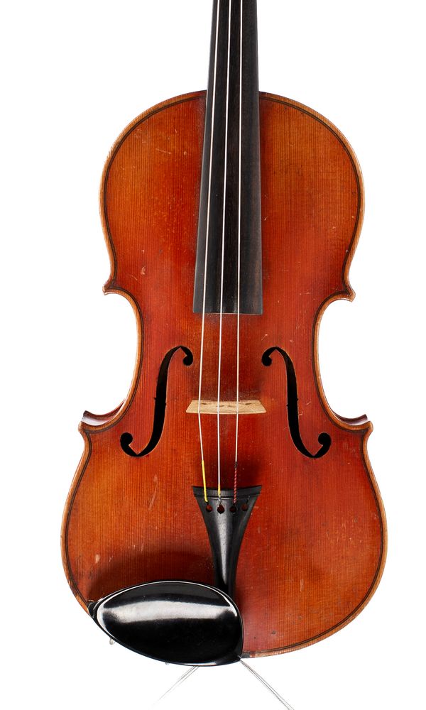 A violin, labelled Antonius Stradivarius