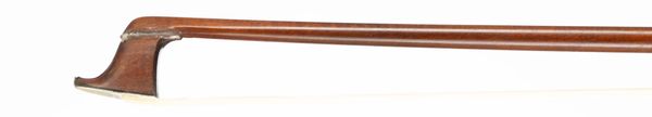 A silver-mounted violin bow, branded J. S. Rameau