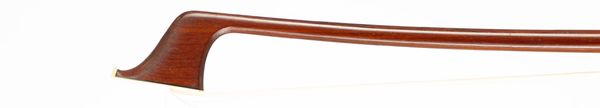 A silver-mounted cello bow, branded Neudorfer, Swiss made