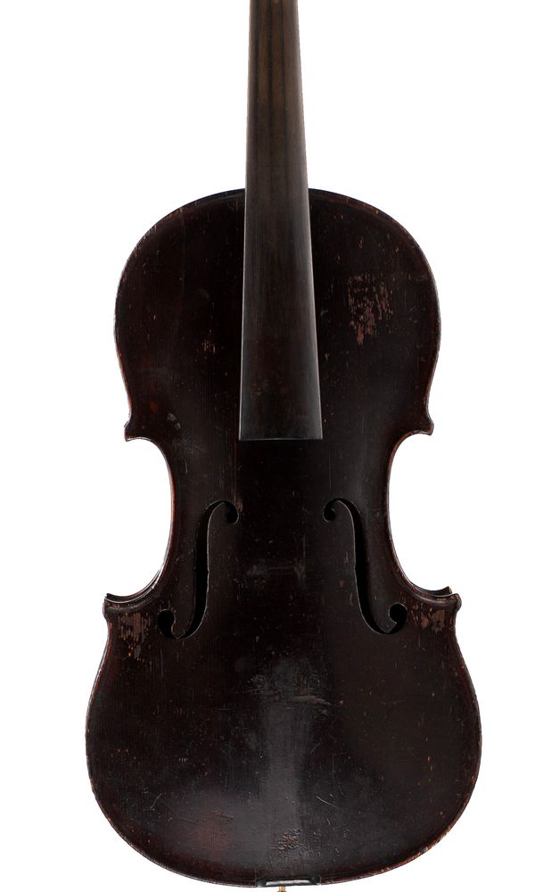 A violin, labelled Antonius Straduarius...