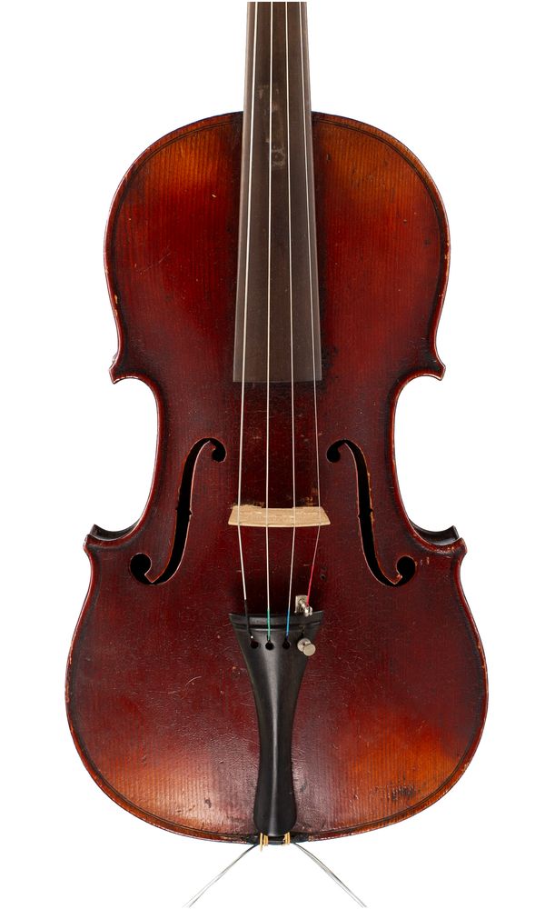 A violin, labelled Anton Jais in Mittenwald, 1854