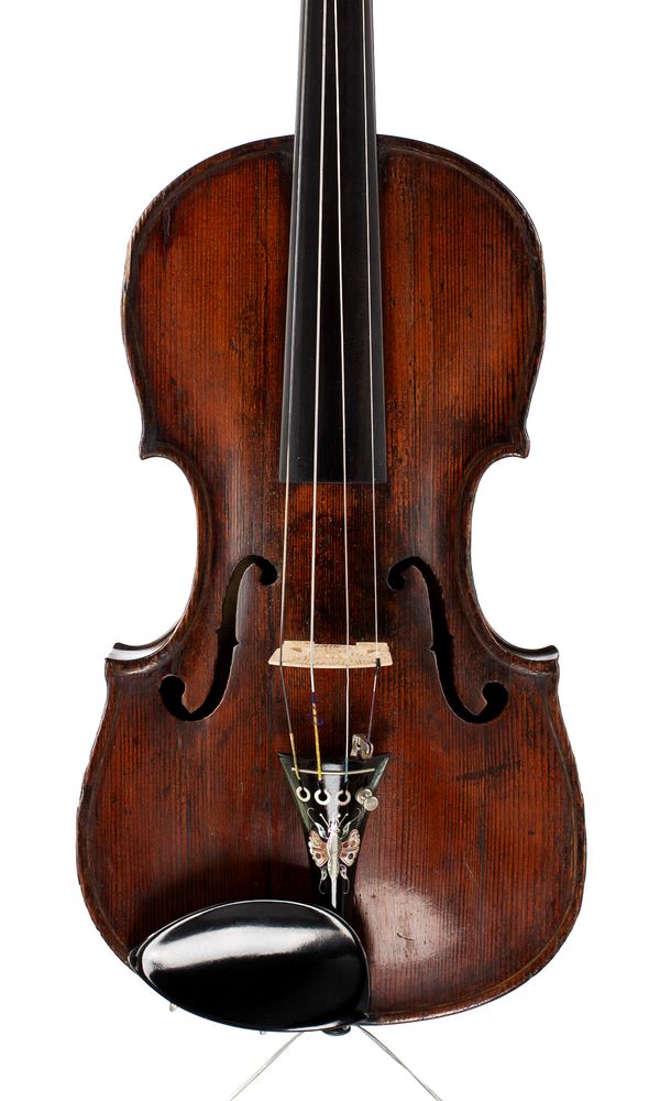 A violin, labelled Henry Travers, Plymouth, 1850