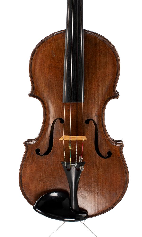 A violin, branded T. Jamieson