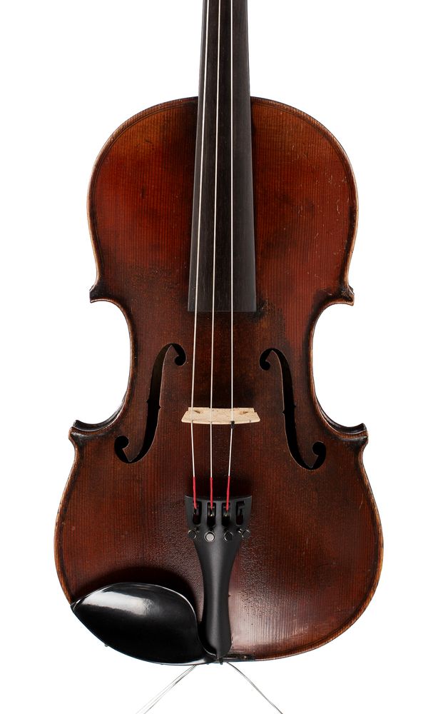A violin, labelled Frau Wein, Hapsburg, 1882