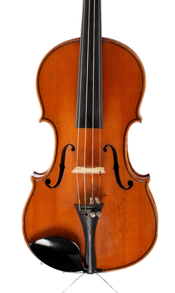 A violin, labelled Ernst Heinrich Roth, Markneukirchen, 1924