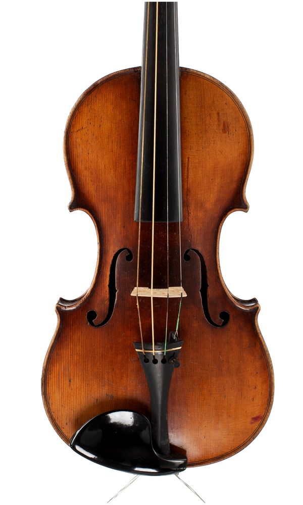 A violin, labelled Antonius et Hieronymus ... Amati