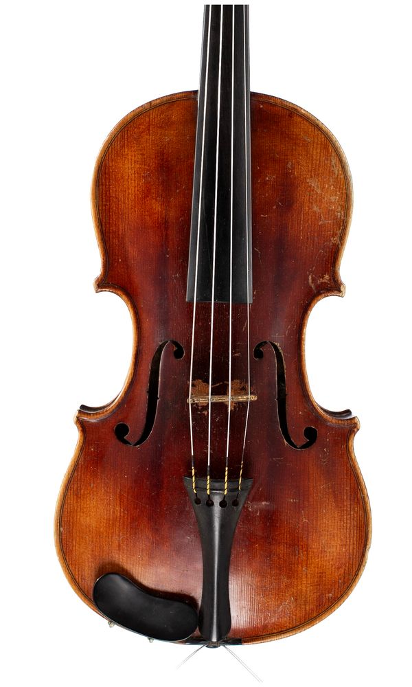 A violin, labelled Antonius Stradiuarius