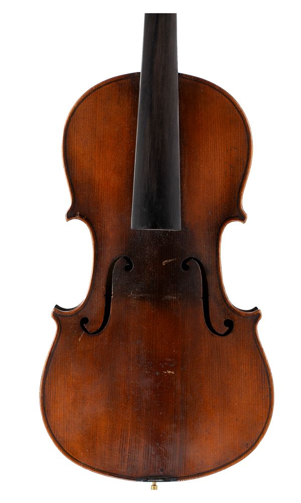 A violin, labelled Franz Hell