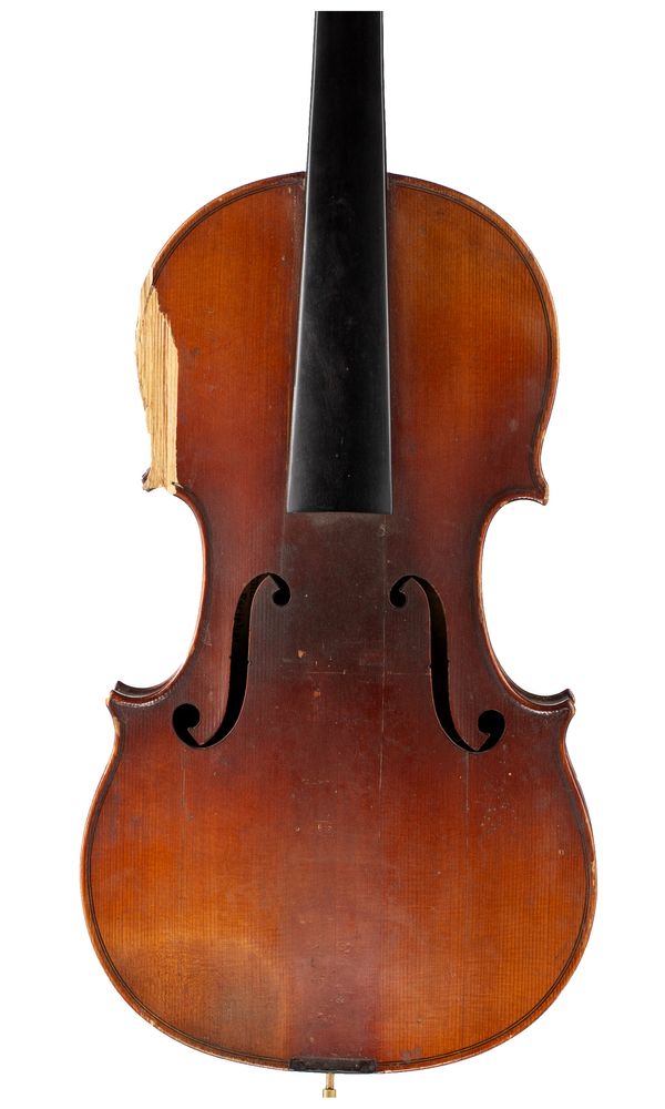 A violin, labelled Antonius Stradiuarius