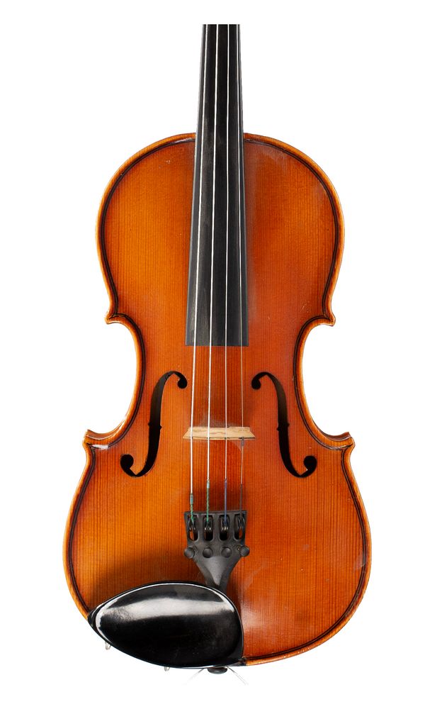 A three-quarter sized violin, labelled Gewa