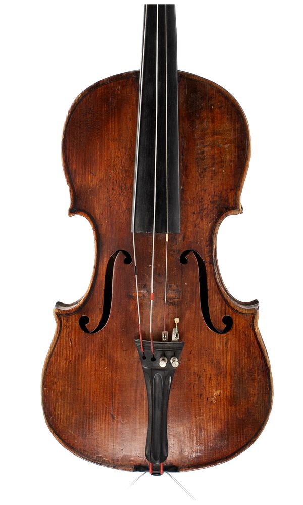 A violin, labelled Joesph Antonius Rocca