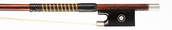 A silver-and-tortoiseshell-mounted violin bow, Workshop of W. E. Hill & Sons, England, 1926