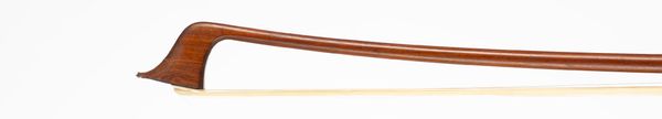 A silver-mounted cello bow, unbranded