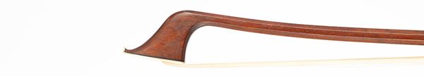 A silver-mounted cello bow, branded Caressa & Francais Paris
