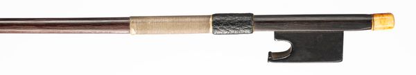 A bone-mounted violin bow, unbranded