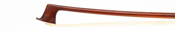 A silver-mounted violin bow, unbranded