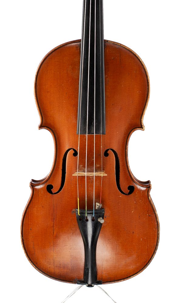 A violin, labelled The Carrodus